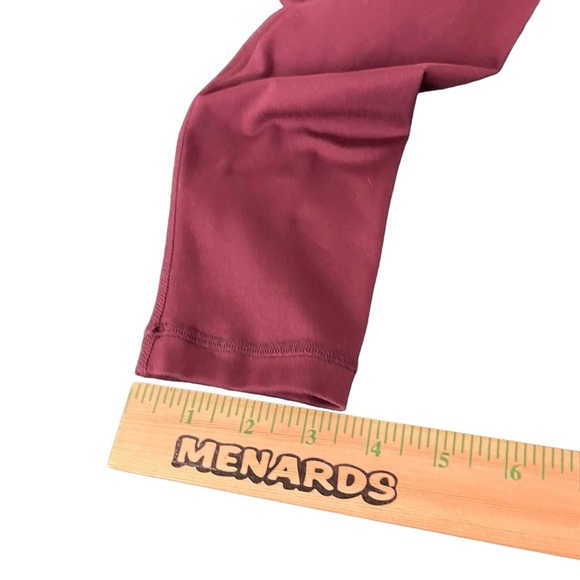 Yogalicious Lux Leggings Womens XS Ankle Length Active Wear Pants Maroon (657) - Picture 6 of 11